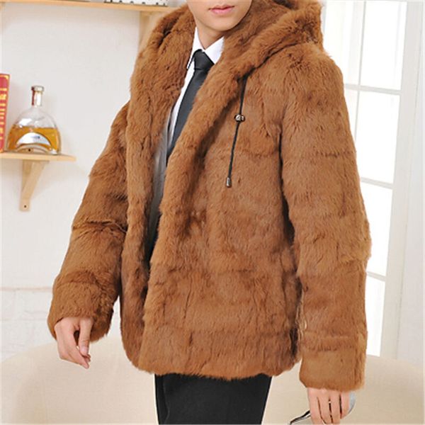 luxury fur men hooded jacket coat thicken jacket warm winter casual yellow h06, Black
luxury fur men hooded jacket coat thicken jacket warm winter casual yellow h06, Black