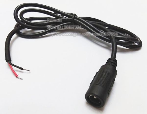 cables, dc 5.5x2.1mm power female plug connector cord/cable for pc cctv camera about 1m/10pcs
cables, dc 5.5x2.1mm power female plug connector cord/cable for pc cctv camera about 1m/10pcs