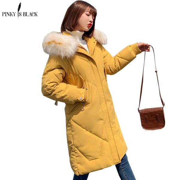 pinkyisblack winter jacket women 2019 new women's down cotton coat long thick parkas fur hooded winter coat jackets female, Black
pinkyisblack winter jacket women 2019 new women's down cotton coat long thick parkas fur hooded winter coat jackets female, Black