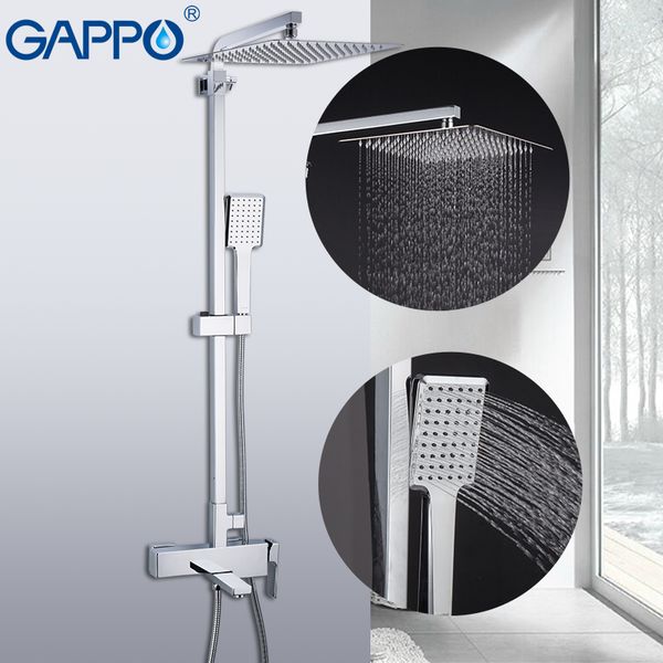 

gappo bathtub faucets torneira do anheiro chrome massage shower set bathroom rainfall mixer shower brass faucet bathtub