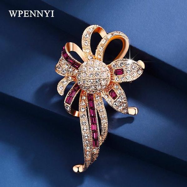 elegant purple woman brooch gold color sparking zirconia crystal fully hand-set micro inlay craft flower design brooches gifts, Gray
elegant purple woman brooch gold color sparking zirconia crystal fully hand-set micro inlay craft flower design brooches gifts, Gray