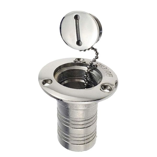 ø 38 mm diesel fuel filler neck with filler cap and chains, 316 polished stainless steel, silver
ø 38 mm diesel fuel filler neck with filler cap and chains, 316 polished stainless steel, silver