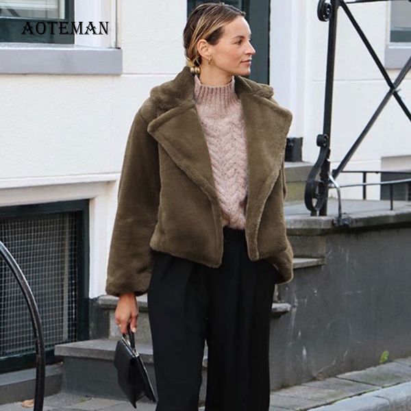 plus size autumn winter coat women 2019 casual slim solid short faux fur coat vintage turn-down collar long sleeve jackets coats, Black
plus size autumn winter coat women 2019 casual slim solid short faux fur coat vintage turn-down collar long sleeve jackets coats, Black