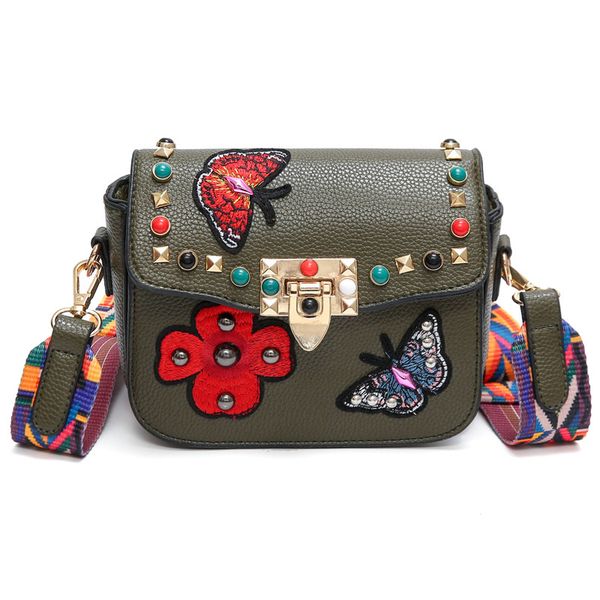 women small shoulder bag butterfly embroidery female messenger bag flower diomand lady crossbody wide shoulder strap handbag
women small shoulder bag butterfly embroidery female messenger bag flower diomand lady crossbody wide shoulder strap handbag