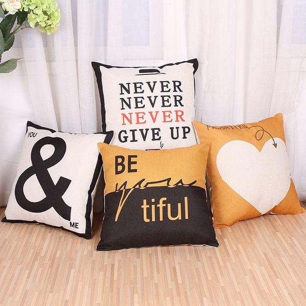 letter printed decorative pillowcase linen pillowcase chair home decoration 45 * 45cm pillow case
letter printed decorative pillowcase linen pillowcase chair home decoration 45 * 45cm pillow case