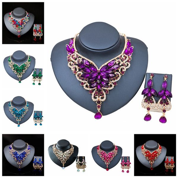 super 8 colors crystal bride jewelry set pendant necklace ladies gift party wedding ball necklace earrings accessories, Silver
super 8 colors crystal bride jewelry set pendant necklace ladies gift party wedding ball necklace earrings accessories, Silver