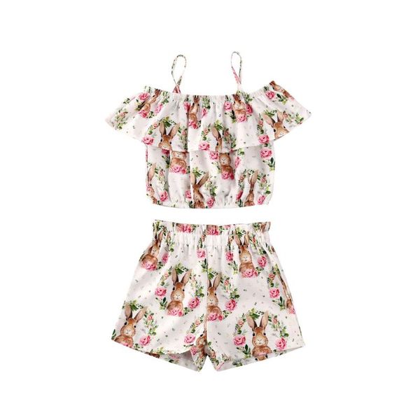 summer toddler infant kids baby girls easter clothes t-shirt pants outfits casual sets, White
summer toddler infant kids baby girls easter clothes t-shirt pants outfits casual sets, White