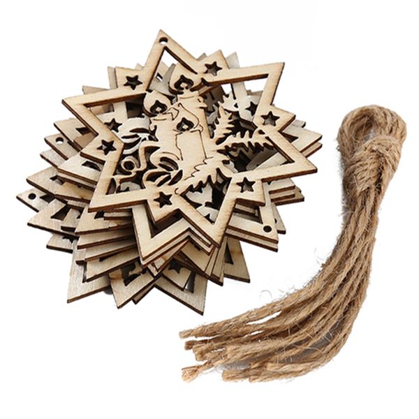 10pcs christmas tree ornaments five-pointed star diy wooden pendant christmas party decoration new year gift
10pcs christmas tree ornaments five-pointed star diy wooden pendant christmas party decoration new year gift