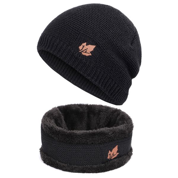 2pcs/set winter men women beanie hat scarf set knit thermal hat fleece lining neck warmer sports scarf set, Black
2pcs/set winter men women beanie hat scarf set knit thermal hat fleece lining neck warmer sports scarf set, Black