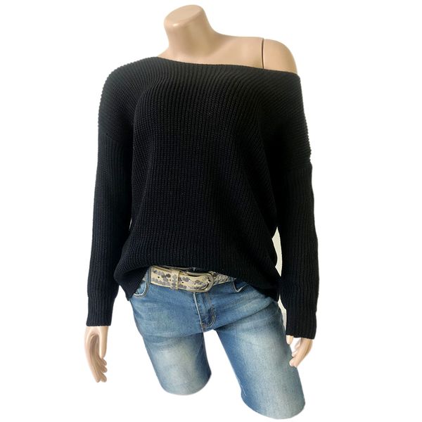 shopping knitted fashion pullover long sleeves warm off shoulder daily causal women sweater solid autumn winter, White;black
shopping knitted fashion pullover long sleeves warm off shoulder daily causal women sweater solid autumn winter, White;black