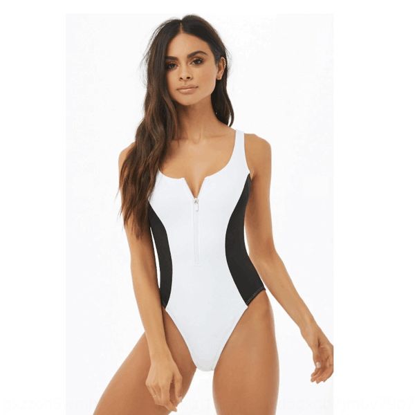 2019 one-piece 2019 one-piece swimsuit bikini swimsuit bikini, White;black