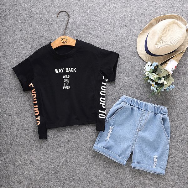 children girls boys fashion clothing summer suit letter print t shirt + pants 2pcs/sets clothes baby cotton tracksuits, White
children girls boys fashion clothing summer suit letter print t shirt + pants 2pcs/sets clothes baby cotton tracksuits, White