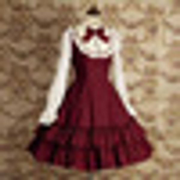 women dresses medieval retro maid wear stage performance bow-knot long sleeve pleated swing dress ladies, Black;gray
women dresses medieval retro maid wear stage performance bow-knot long sleeve pleated swing dress ladies, Black;gray