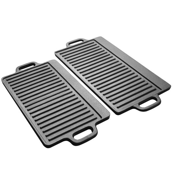 rectangular cast iron barbecue plate striped roasting pan uncoated double-side teppanyaki meat steak grill bbq tool accessories
rectangular cast iron barbecue plate striped roasting pan uncoated double-side teppanyaki meat steak grill bbq tool accessories
