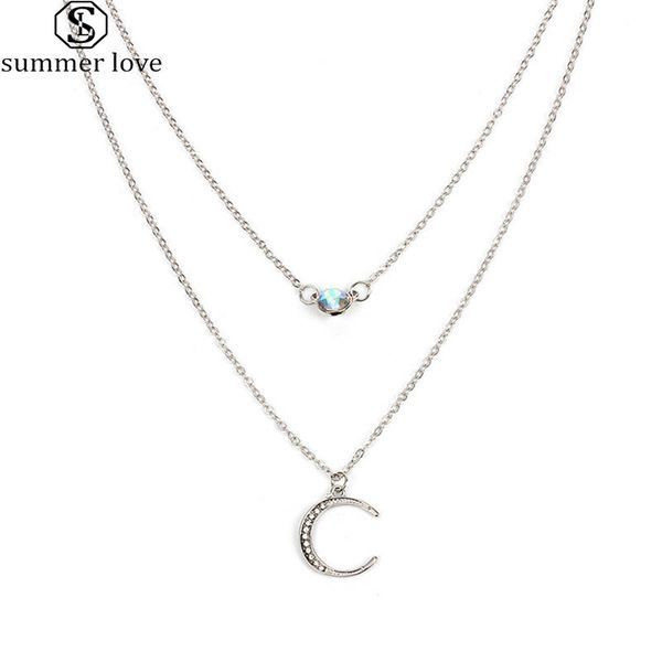multi layer crystal choker necklace rhinestone crescent moon pendant necklace with alloy silver gold for women fsahion jewelry-z
multi layer crystal choker necklace rhinestone crescent moon pendant necklace with alloy silver gold for women fsahion jewelry-z