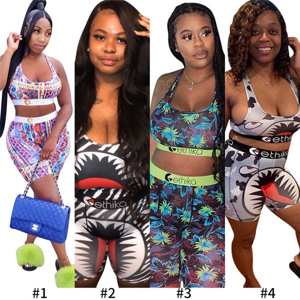 fashion women shorts swimsuit shark chain print two piece outfits sports push up bra vest tanks + short pants tracksuit girls swimwear s-2xl, Blue
fashion women shorts swimsuit shark chain print two piece outfits sports push up bra vest tanks + short pants tracksuit girls swimwear s-2xl, Blue