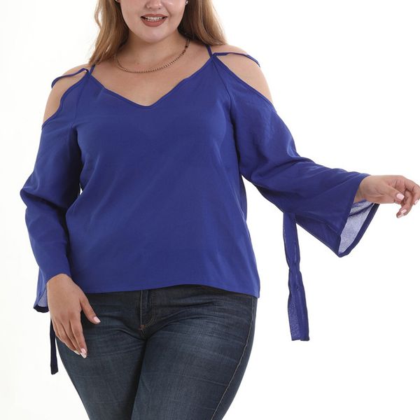 women blouses 2019 new summer backless long sleeve off shoulder chiffon blouse shirt casual plus size blusas femininas, White
women blouses 2019 new summer backless long sleeve off shoulder chiffon blouse shirt casual plus size blusas femininas, White