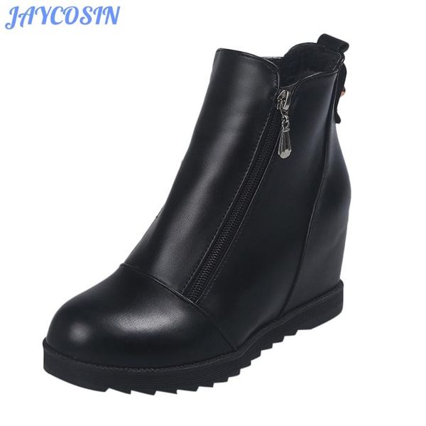 jaycosin boots women shoes leather cotton warm ankle boots for women retro round toe flat wedges shoes zapatos de mujer, Black
jaycosin boots women shoes leather cotton warm ankle boots for women retro round toe flat wedges shoes zapatos de mujer, Black