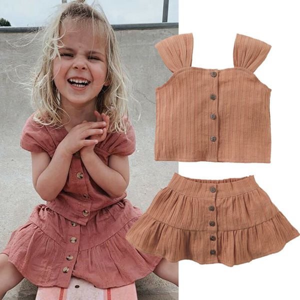 0-4 year baby girls cotton linen clothes sling + tutu skirt for girls outfits solid brown kids summer outfits, White
0-4 year baby girls cotton linen clothes sling + tutu skirt for girls outfits solid brown kids summer outfits, White