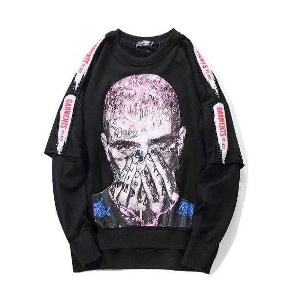 mens sweater hip hop round neck long sleeve pullover loose shirt street style printing sweatshirts for men, Black
mens sweater hip hop round neck long sleeve pullover loose shirt street style printing sweatshirts for men, Black