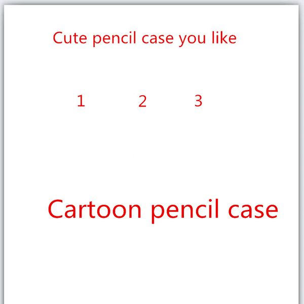 cartoon pencil case
cartoon pencil case