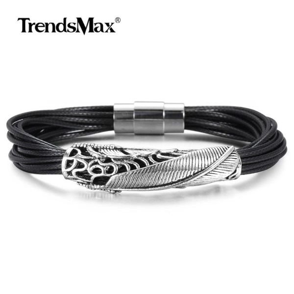 new fashion hollow feather charm bangle bracelet for men boys multilayer braided leather strings bracelet magnetic clasp dlbm40, Golden;silver
new fashion hollow feather charm bangle bracelet for men boys multilayer braided leather strings bracelet magnetic clasp dlbm40, Golden;silver