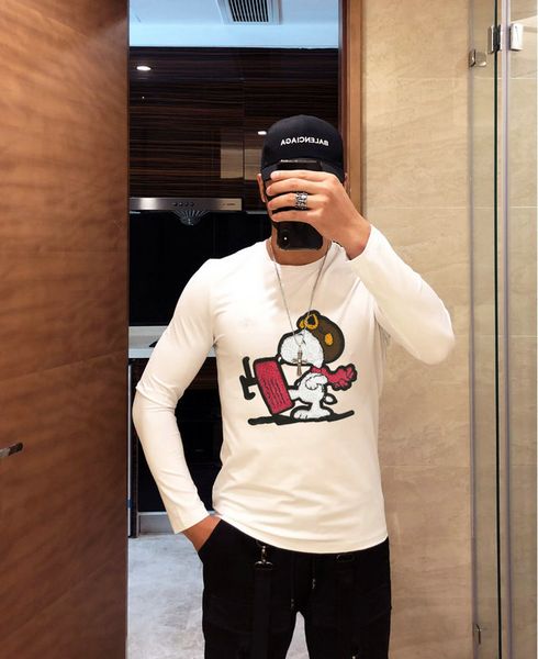 2019 new autumn fashion cotton men t shirts long sleeve coat snoopy skateboard casual streetwear embroidery t shirts size m-3xl, White;black
2019 new autumn fashion cotton men t shirts long sleeve coat snoopy skateboard casual streetwear embroidery t shirts size m-3xl, White;black