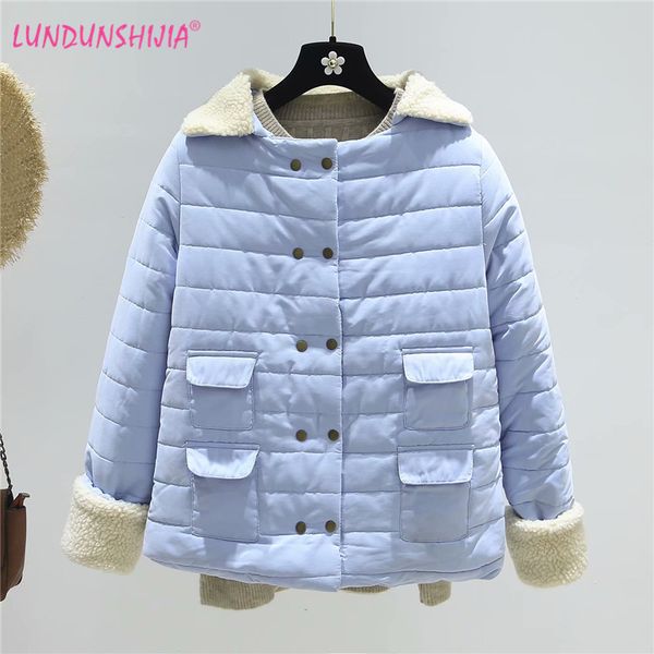 lundunshijia candy colors lambswool cotton-padded clothes women 2018 winter jackets ladies cute outerwear warm parka female coat, Black
lundunshijia candy colors lambswool cotton-padded clothes women 2018 winter jackets ladies cute outerwear warm parka female coat, Black