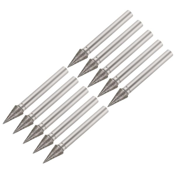 uxcell diamond burrs for carving rotary tool 1/4-inch shank 6mm pointed 150 grit 10 pcs conial 8mm
uxcell diamond burrs for carving rotary tool 1/4-inch shank 6mm pointed 150 grit 10 pcs conial 8mm