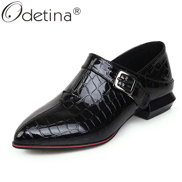 odetina women pointed toe block chunky heel non-slip loafers shoes female side zipper snakeskin plaid buckle strap casual shoes, Black
odetina women pointed toe block chunky heel non-slip loafers shoes female side zipper snakeskin plaid buckle strap casual shoes, Black