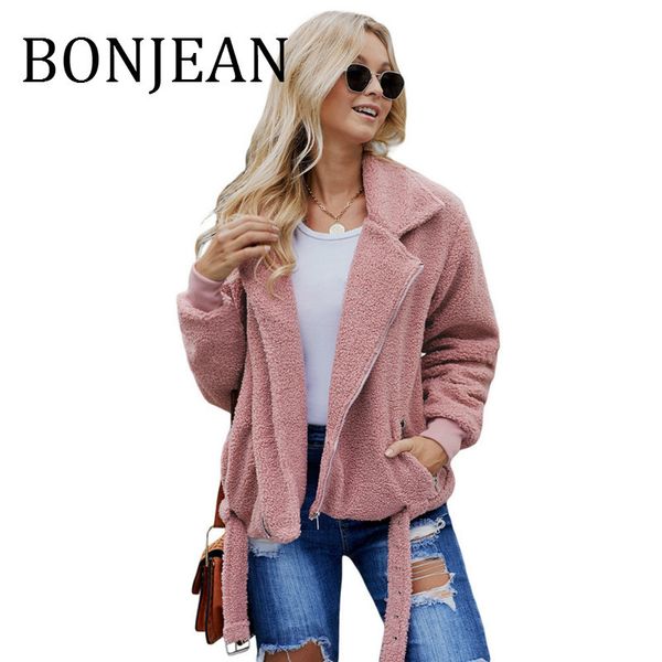 bonjean 2019 winter coats and outerwear women's fleece jacket with belt turn-down collar winter pink jackets and coats bj1593, Black;brown
bonjean 2019 winter coats and outerwear women's fleece jacket with belt turn-down collar winter pink jackets and coats bj1593, Black;brown