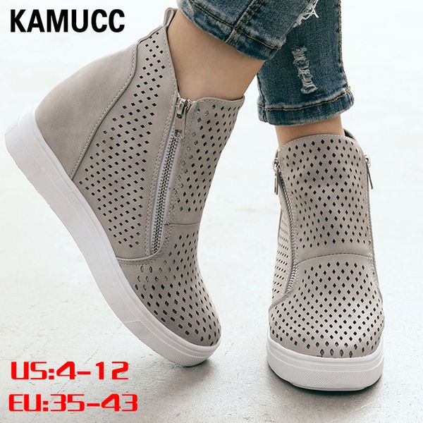 women's wedge sneaker vulcanize shoes fashion zip leopard increase within zapatos de mujer new fashion for girl, Black
women's wedge sneaker vulcanize shoes fashion zip leopard increase within zapatos de mujer new fashion for girl, Black