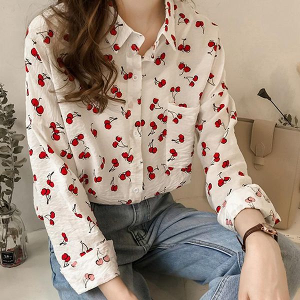 women's blouses & shirts lady fashion blouse women plus size retro printing korean version sweet simplicity long sleeve lapel casual sh, White
women's blouses & shirts lady fashion blouse women plus size retro printing korean version sweet simplicity long sleeve lapel casual sh, White