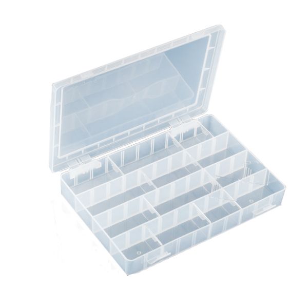 multi-purpose case plastic box shockproof component storage box pp material with 40 squares 252x182x40.5mm 203-132h
multi-purpose case plastic box shockproof component storage box pp material with 40 squares 252x182x40.5mm 203-132h
