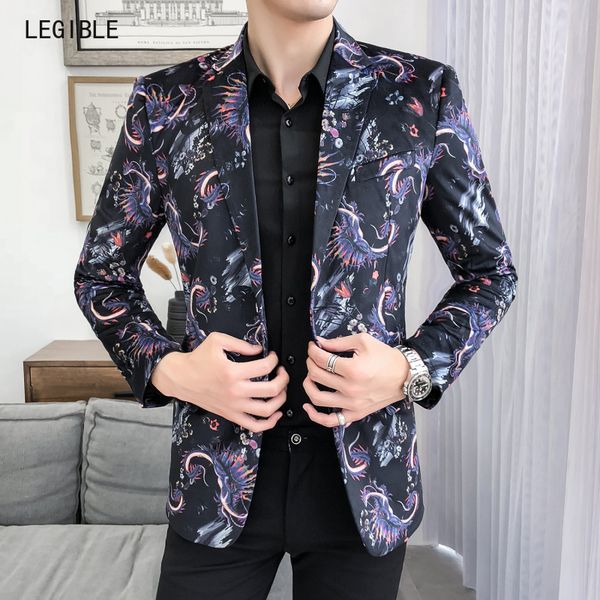 men blazer casual new fashion brand print design slim fit men suit jacket party blazers m-5xl, White;black
men blazer casual new fashion brand print design slim fit men suit jacket party blazers m-5xl, White;black