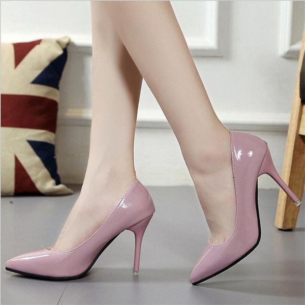 2020 women shoes pointed toe pumps patent leather dress shoes high heels boat shoes wedding zapatos mujer 10cm, Black
2020 women shoes pointed toe pumps patent leather dress shoes high heels boat shoes wedding zapatos mujer 10cm, Black