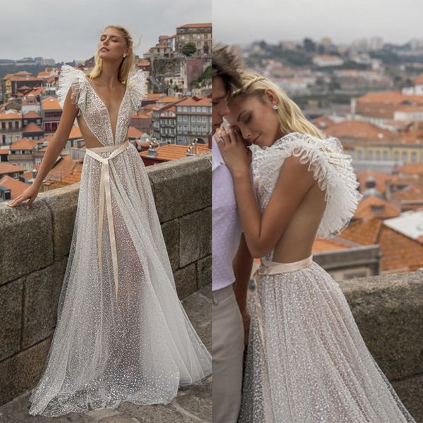 2020 modest charchy v neck sleeveless backless a line wedding dresses ruffles sequins ribbon sash wedding gowns sweep train robe de mariée, White
2020 modest charchy v neck sleeveless backless a line wedding dresses ruffles sequins ribbon sash wedding gowns sweep train robe de mariée, White