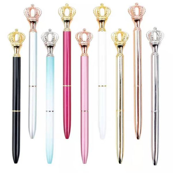 imperial crown adornment crystal pen gem ballpoint pen ring wedding office metal ring roller ball pen rose gold silver pink dhl
imperial crown adornment crystal pen gem ballpoint pen ring wedding office metal ring roller ball pen rose gold silver pink dhl