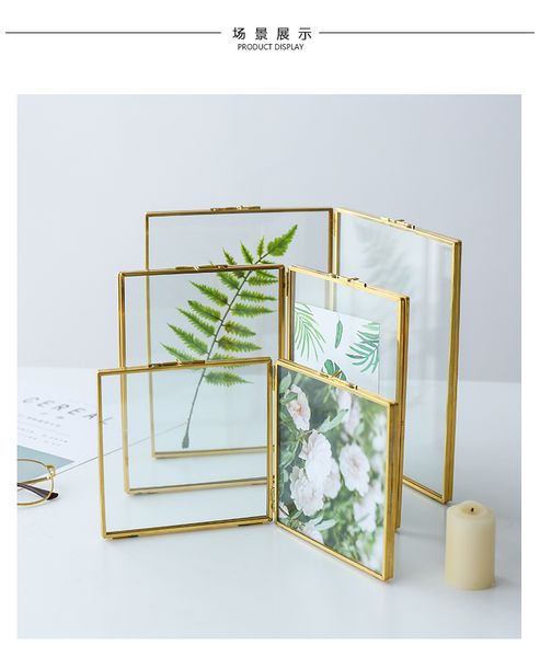folded double-sided glass metal p frame, botanical specimen holder, electroplated gold-covered display stand
folded double-sided glass metal p frame, botanical specimen holder, electroplated gold-covered display stand