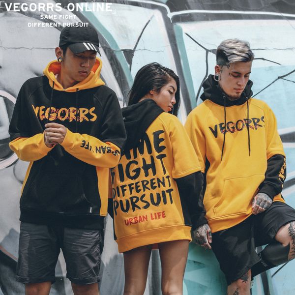 high street style hoodie men women yellow black patchwork hoodies hip-hop letter print hooded couple shirt black and yellow
high street style hoodie men women yellow black patchwork hoodies hip-hop letter print hooded couple shirt black and yellow