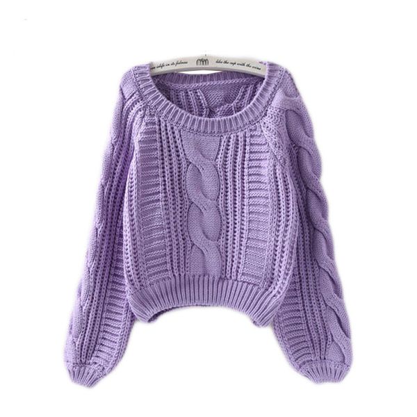 women's sweaters autumn and winter round neck hedging wild lantern sleeves twist sweater women, White;black
women's sweaters autumn and winter round neck hedging wild lantern sleeves twist sweater women, White;black