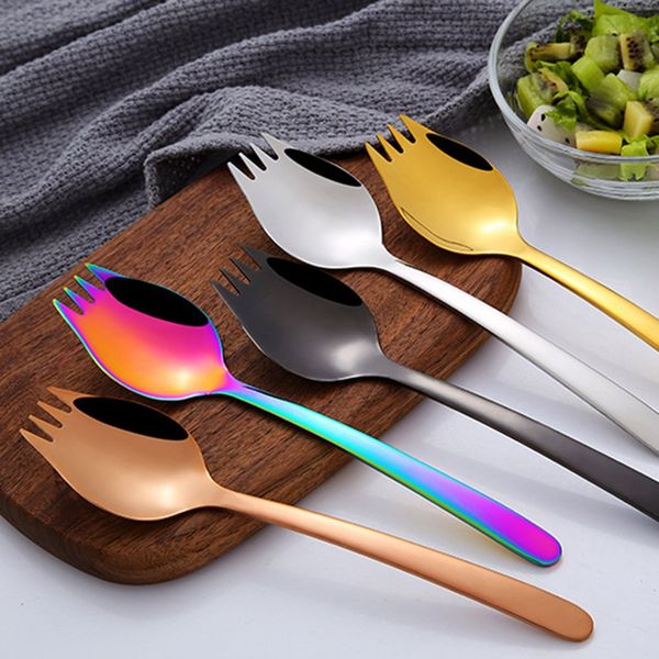 creative tableware 2-in-1 fork spoon multifunction 304 stainless steel spoon tableware kitchen gadget for home travel
creative tableware 2-in-1 fork spoon multifunction 304 stainless steel spoon tableware kitchen gadget for home travel