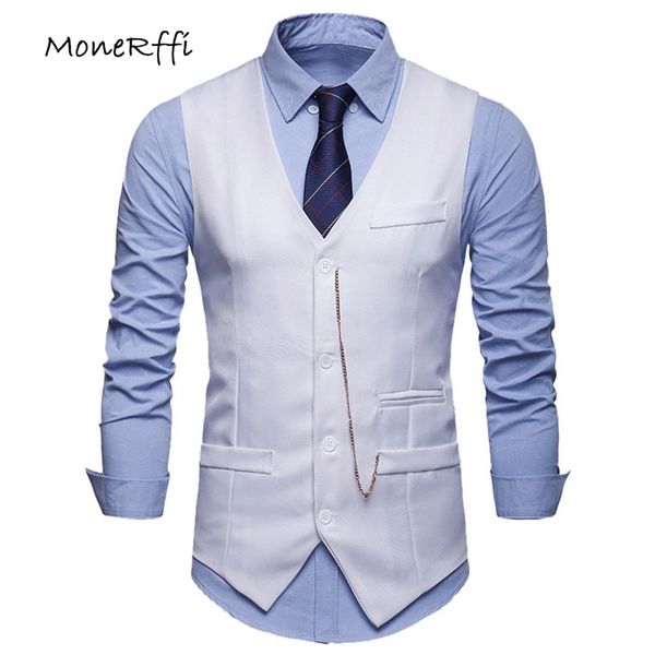 monerffi men waistcoat suits vest sleeveless blazers basic business casual formal dress vest jacket plus size 2019, Black;white
monerffi men waistcoat suits vest sleeveless blazers basic business casual formal dress vest jacket plus size 2019, Black;white