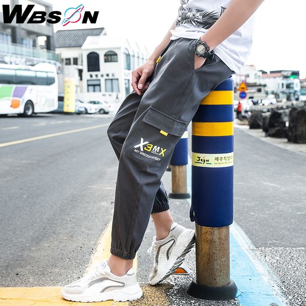 men's pants wbson korean spring autumn multi pockets cargo men fashion brand street joggers casual lwks985, Black
men's pants wbson korean spring autumn multi pockets cargo men fashion brand street joggers casual lwks985, Black