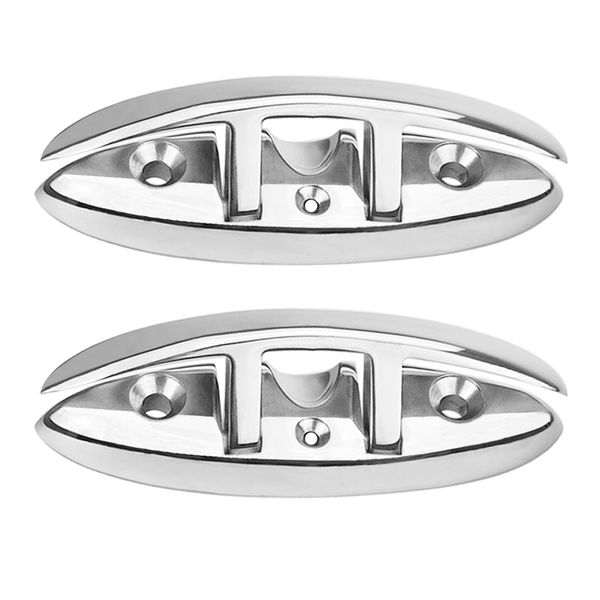 2pcs 316 stainless steel boat up folding cleat dock deck line rope
2pcs 316 stainless steel boat up folding cleat dock deck line rope