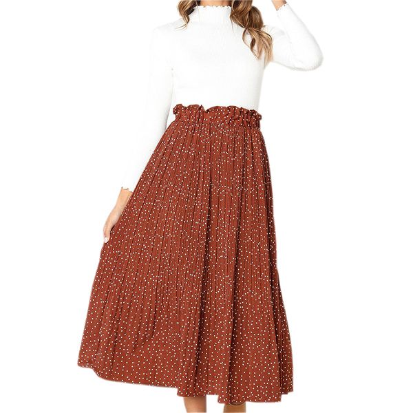 boho spring fashion skirts casual women's high waist elastic pleated summer skirt polka dot printed pockets skirts party m0396, Black
boho spring fashion skirts casual women's high waist elastic pleated summer skirt polka dot printed pockets skirts party m0396, Black