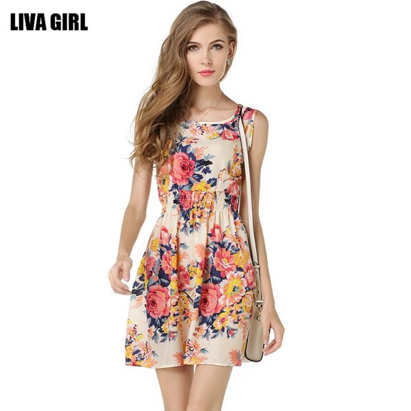 fashionable women's dress summer new large size vest skirt printed short skirt sleeveless floral chiffon dress size s-2xl
fashionable women's dress summer new large size vest skirt printed short skirt sleeveless floral chiffon dress size s-2xl