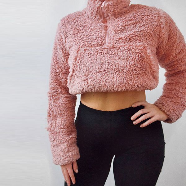 designer womens warm sweater new arrival brand wool fleece womens fashion short hoody with zipper casual style size s- wholesales, Black
designer womens warm sweater new arrival brand wool fleece womens fashion short hoody with zipper casual style size s- wholesales, Black