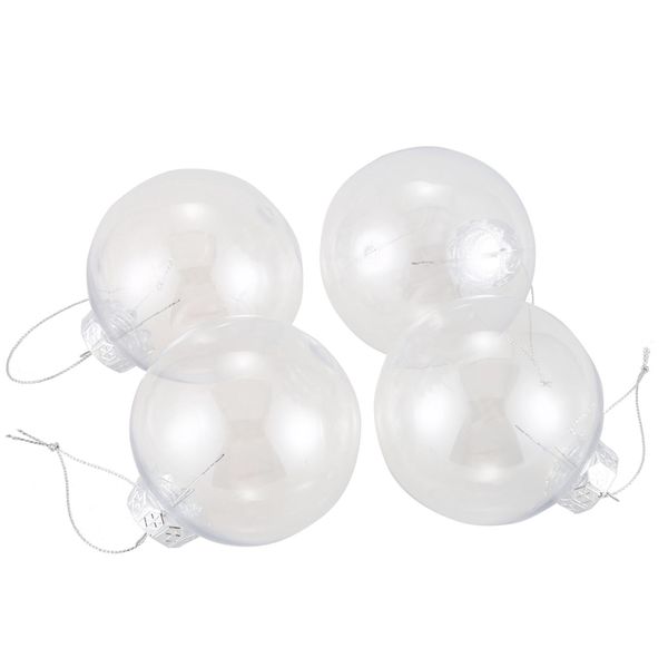 clear baubles shatterproof seamless plastic xmas ball home tree decor gift - 80mm qty:4
clear baubles shatterproof seamless plastic xmas ball home tree decor gift - 80mm qty:4
