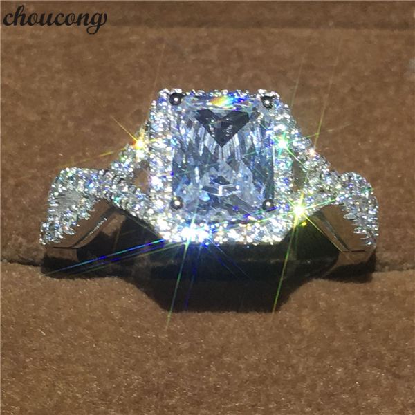 choucong classic engagement wedding band ring princess cut diamond cz 925 sterling silver rings for women men jewelry, Slivery;golden
choucong classic engagement wedding band ring princess cut diamond cz 925 sterling silver rings for women men jewelry, Slivery;golden